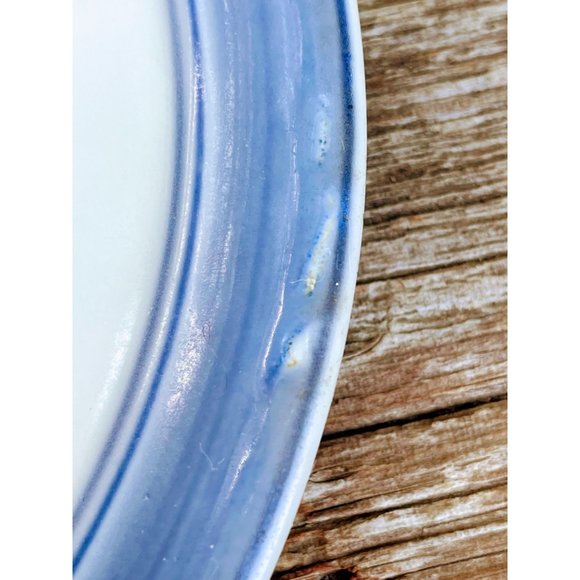 Vintage Bavaria German Tea Trivet Flower Basket Blue White - Picture 6 of 10